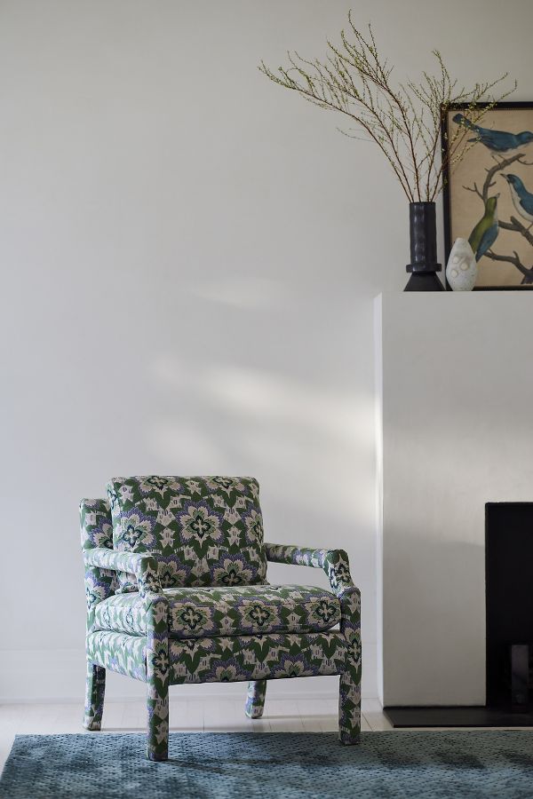 Slide View: 1: Astrea Jacquard-Woven Delaney Chair