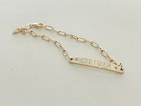 Thumbnail View 2: Starling Custom Engraved Diamond ID Bracelet