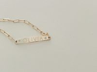 Thumbnail View 3: Starling Custom Engraved Diamond ID Bracelet