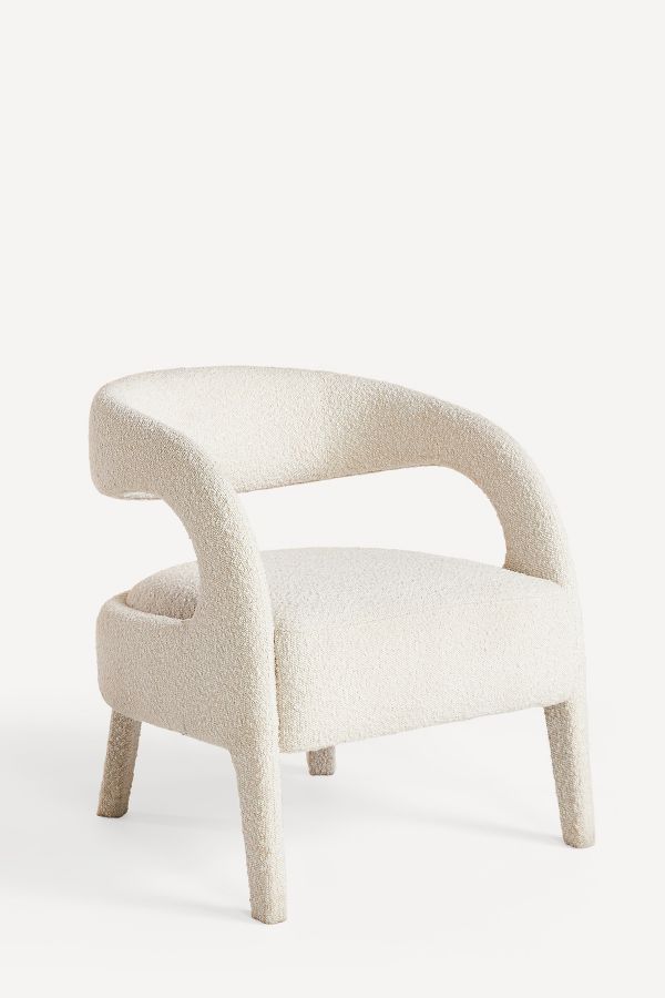 Slide View: 3: Boucle Hagen Accent Chair