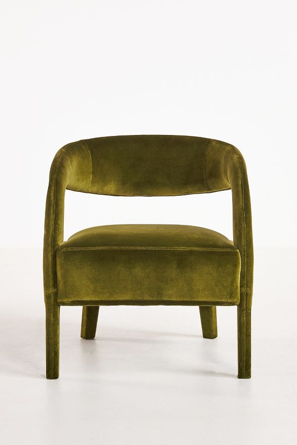 Slide View: 2: Velvet Hagen Accent Chair