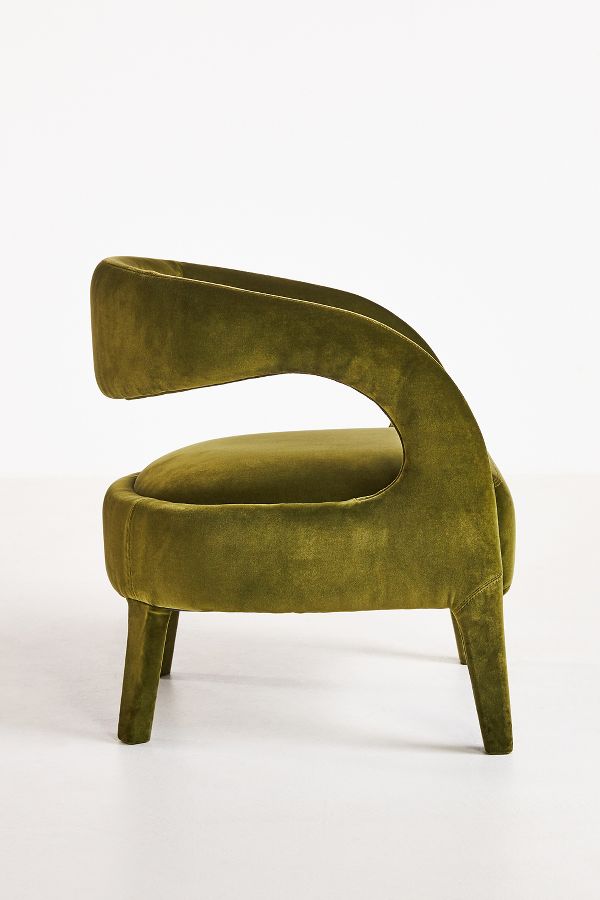 Slide View: 4: Velvet Hagen Accent Chair