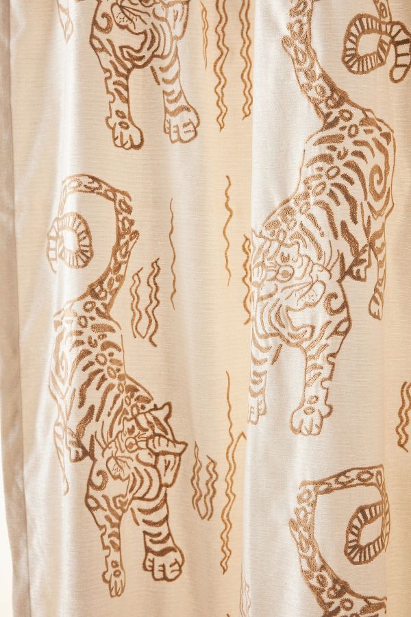 Slide View: 4: Embroidered Flemming Curtain