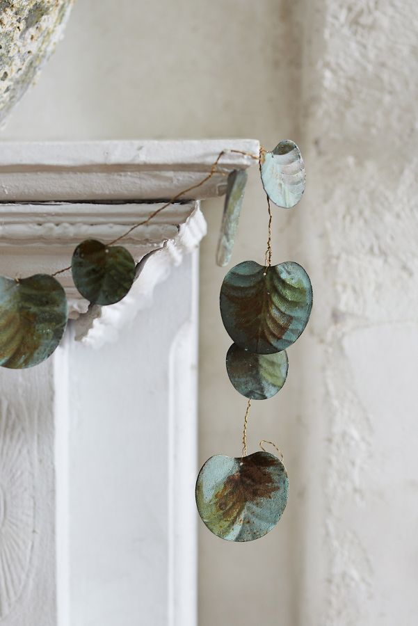 Slide View: 3: Eucalyptus Leaves Iron Garland