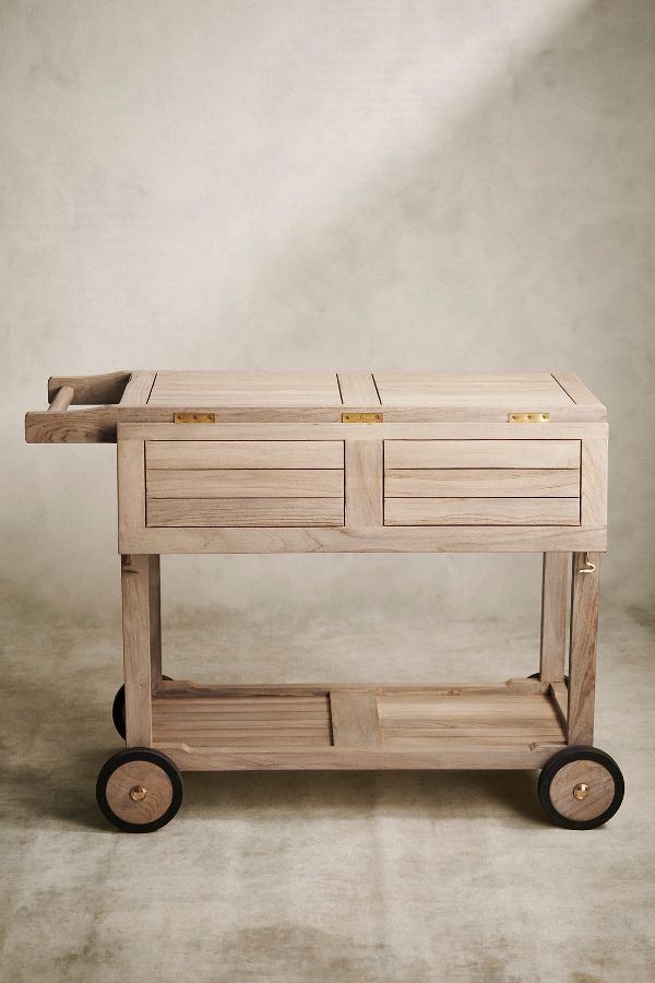 Slide View: 5: Outdoor Teak Trolley