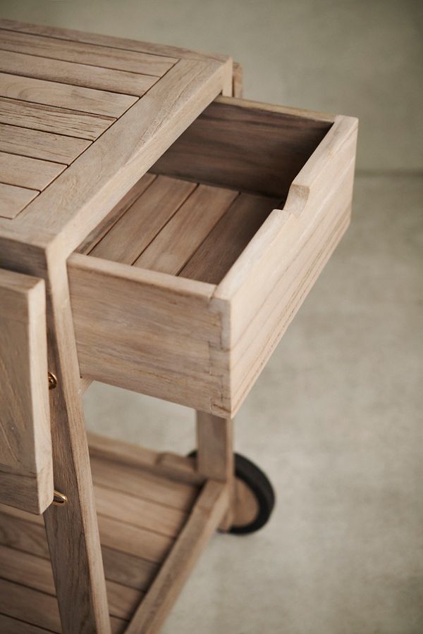 Slide View: 8: Outdoor Teak Trolley