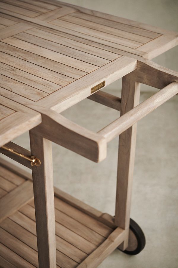 Slide View: 9: Outdoor Teak Trolley