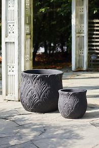 Slide View: 1: Paloma Ceramic Planter, 14"