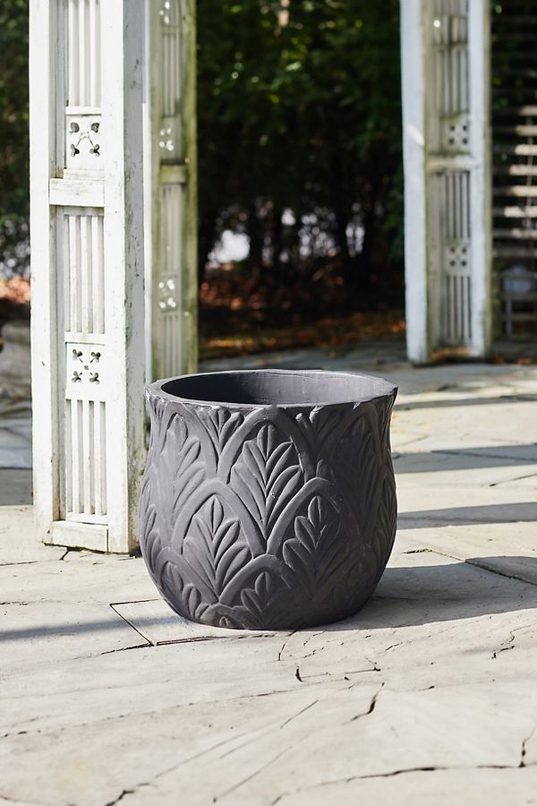 Slide View: 2: Paloma Ceramic Planter, 23"