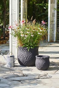 Slide View: 1: Paloma Ceramic Planter, 23"