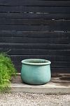 Thumbnail View 3: Roll Top Low Ceramic Planter, 19"