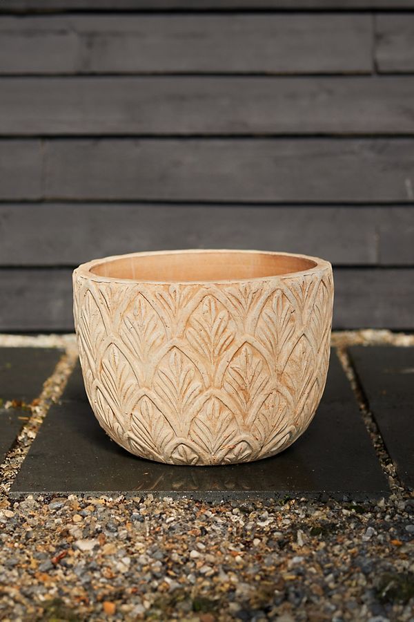 Slide View: 3: Paloma Ceramic Bowl Planter, 18"