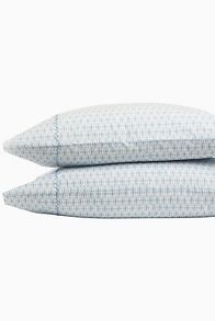 Slide View: 3: John Robshaw Kama Light Indigo Organic Sheet Set