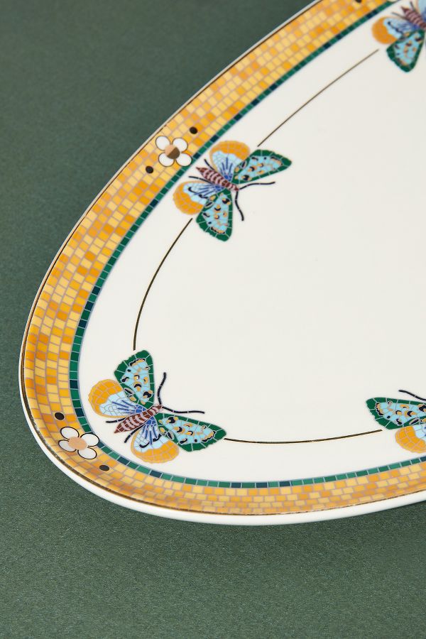 Slide View: 3: The Bistro Tile Stoneware Platter: Garden Edition