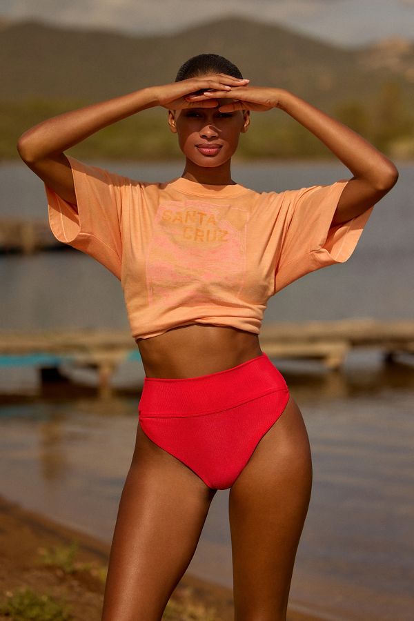 Slide View: 3: Beach Riot Highway Ribbed Bikini Bottoms