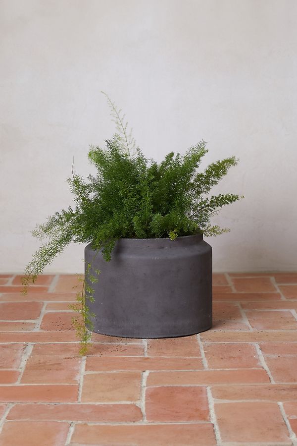 Slide View: 2: Fiber Jar Planter, 14"