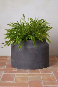 Slide View: 2: Fiber Jar Planter, 21"