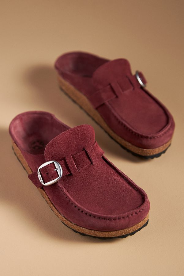 Slide View: 2: Birkenstock Buckley Suede Clogs