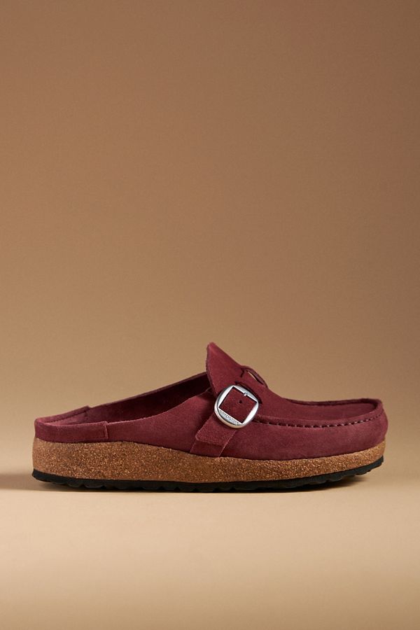 Slide View: 1: Birkenstock Buckley Suede Clogs