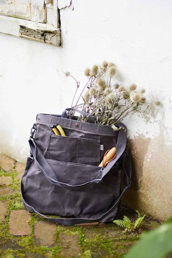 Slide View: 1: Barebones Waxed Canvas Gathering Bag