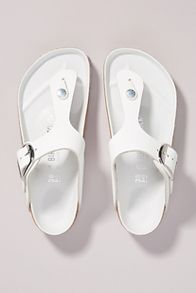 Slide View: 2: Birkenstock Gizeh Big Buckle Smooth Leather Sandals