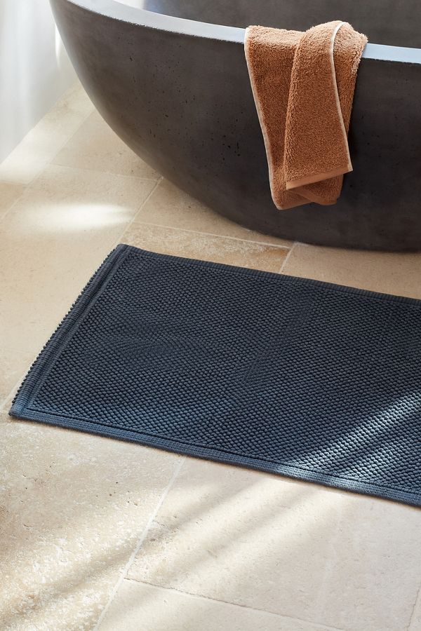 Slide View: 3: Coyuchi Pebbled Organic Bath Rug