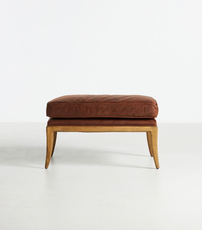 Florence Leather Ottoman