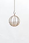 Thumbnail View 3: Sphere Rust Patina Hanging Basket, 10"