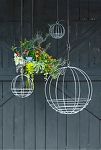 Thumbnail View 4: Zinc Sphere Hanging Basket, 18"