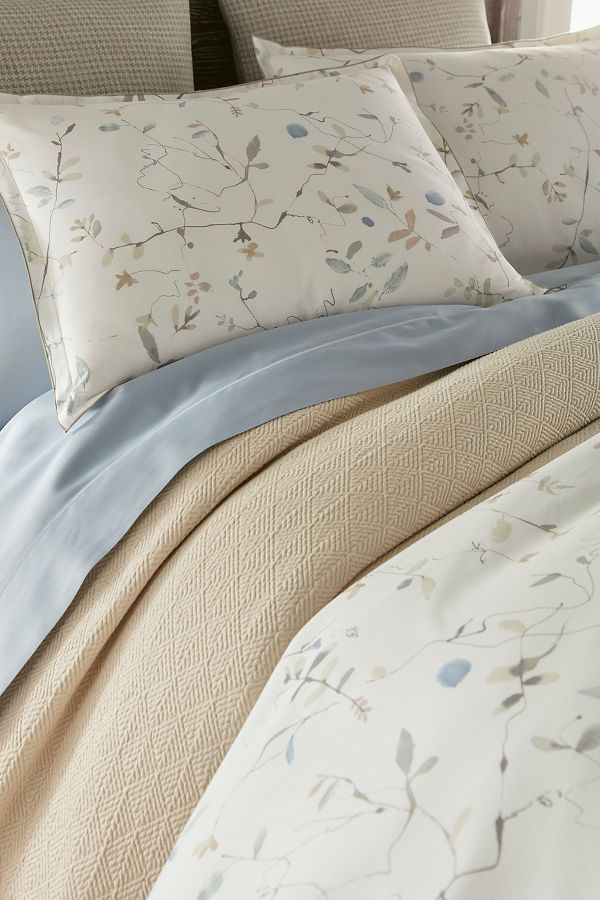 Slide View: 3: Peacock Alley Avery Percale Duvet Cover