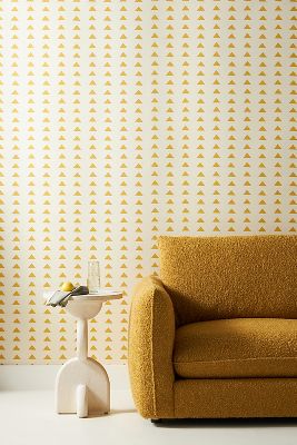 Triangles Grasscloth Wallpaper