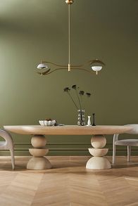 Slide View: 2: Sonali Double Pedestal Dining Table