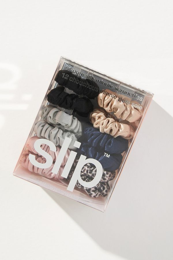 Slide View: 2: Slip Silk Mini Scrunchies Set