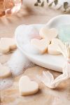 Thumbnail View 3: Mini Quartz Infused Botanical Heart Soaps, Set of 6