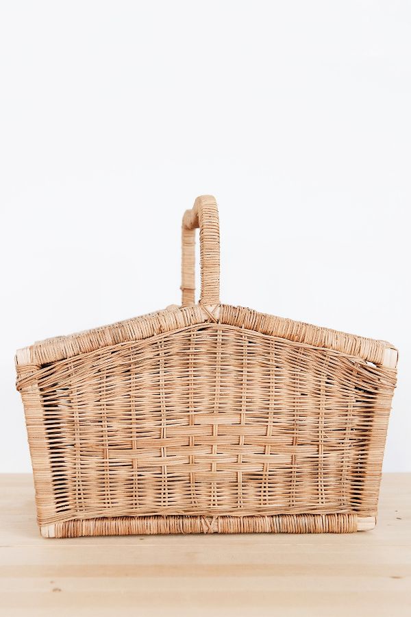 Slide View: 2: Roan Iris Rattan Picnic Basket