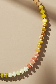 Slide View: 3: Rainbow Stone Necklace