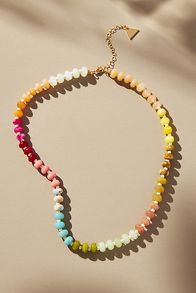 Slide View: 2: Rainbow Stone Necklace