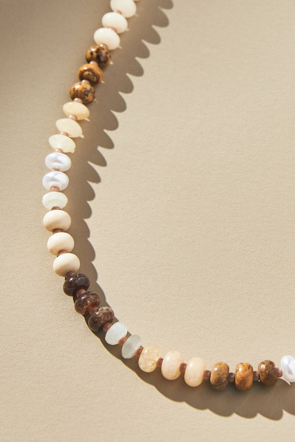 Slide View: 2: Rainbow Stone Necklace