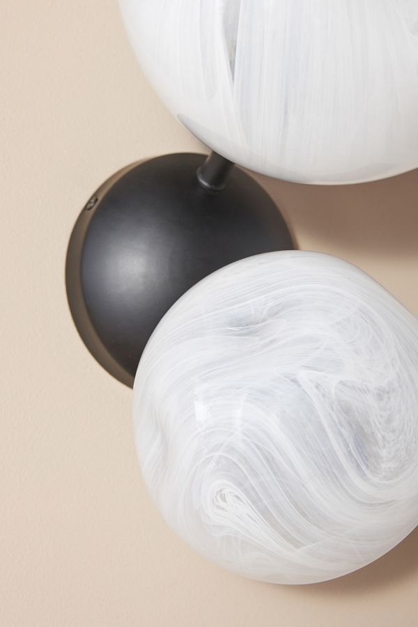 Slide View: 4: Cloud Double Sconce