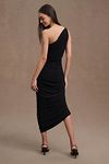 Thumbnail View 3: Norma Kamali Diana One-Shoulder Ruched Midi Dress