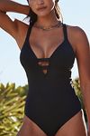 Thumbnail View 3: Seafolly Active V-Neck One-Piece Swimsuit