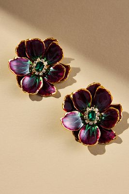 The Pink Reef Hand-Painted Earrings