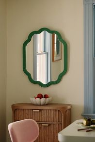 Slide View: 1: Clara Wooden Mirror