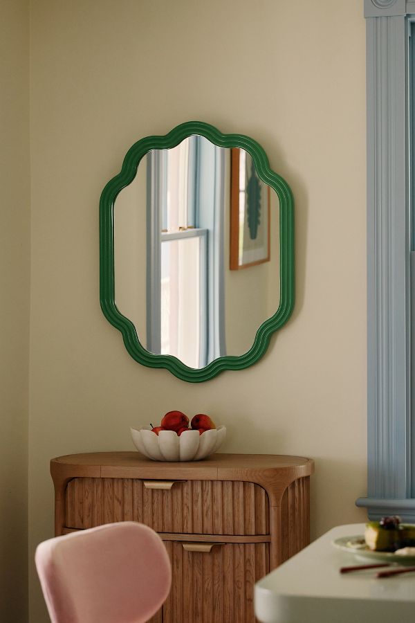 Slide View: 1: Clara Wooden Mirror