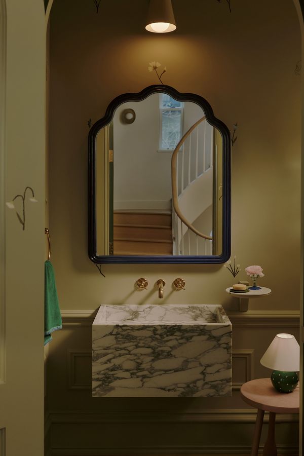 Slide View: 1: Clara Wooden Mirror