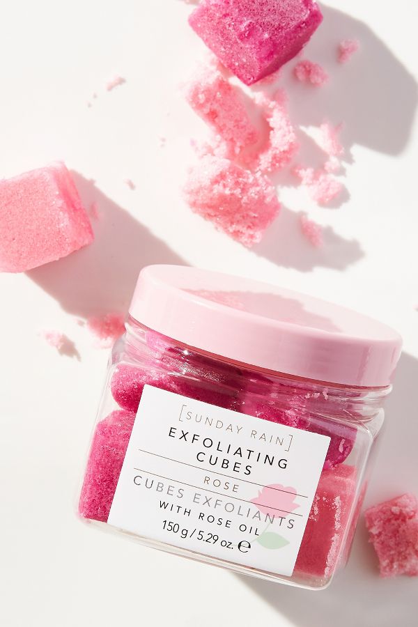 Slide View: 1: Sunday Rain Rose Exfoliating Cubes