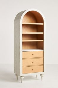 Slide View: 3: The Fern Marble Top Bookcase