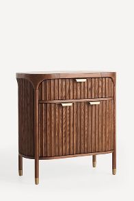 Slide View: 3: Isla Fluted Wood Entryway Cabinet