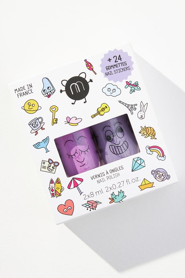 Slide View: 2: Nailmatic Kids Nail Polish and Sticker Set