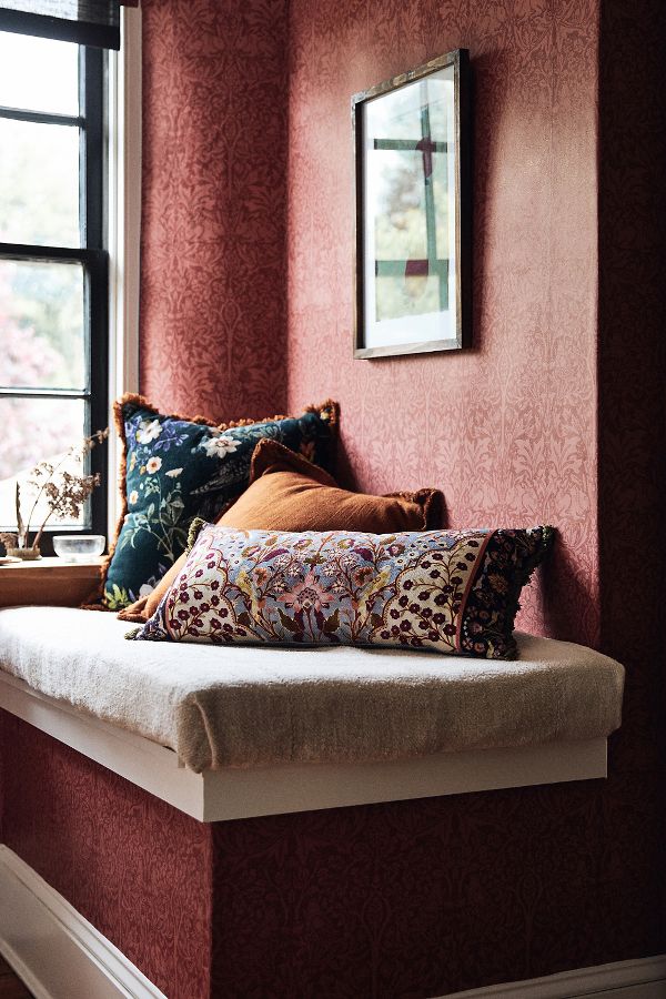 Slide View: 1: Pippa Cotton Printed Pillow